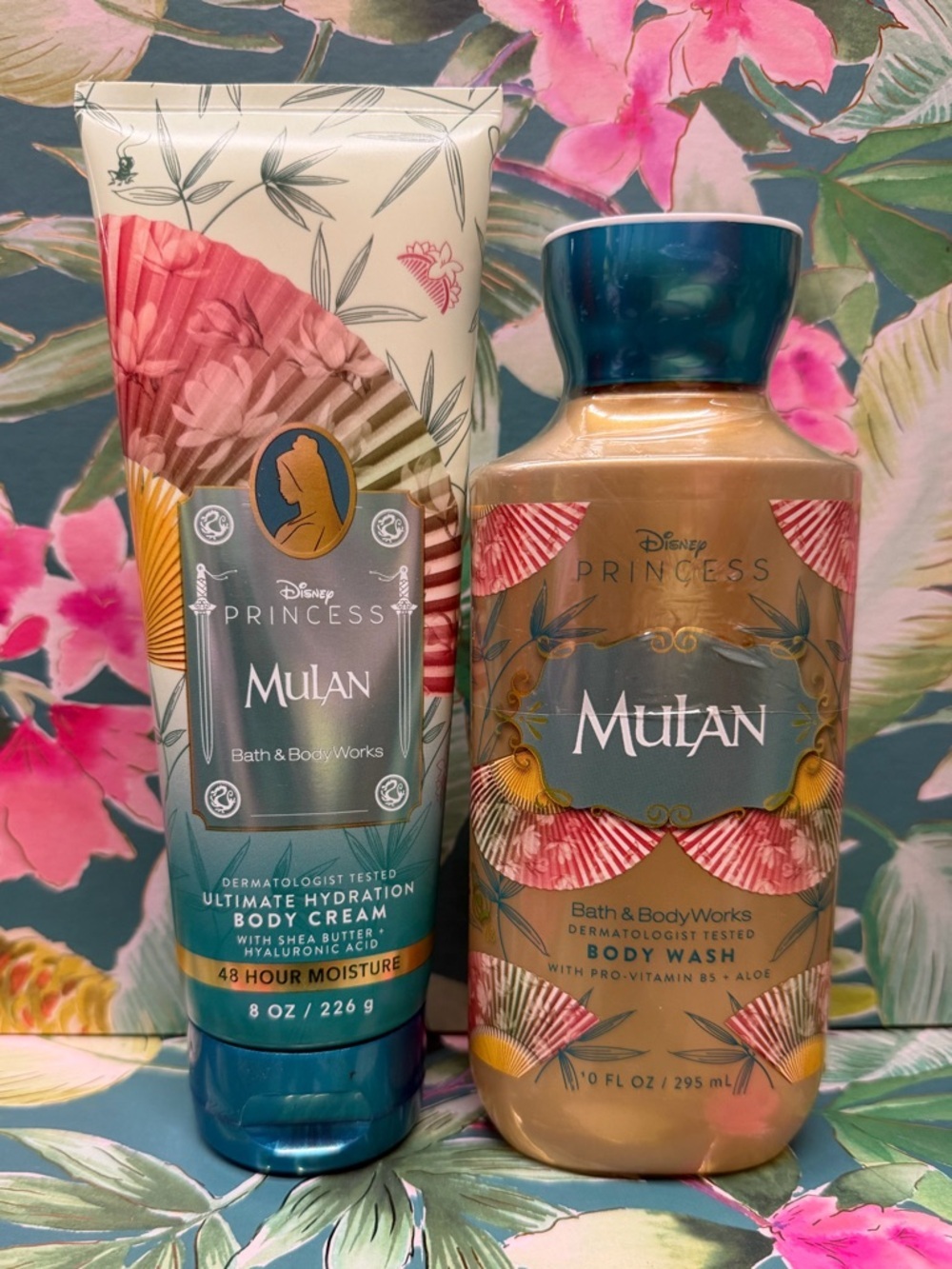 Bath & Body Works Disney Princess Mulan Body Cream & Body Wash MSRP $36